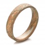 Men's Etched Mokume Band - Three-Quarter View -  100522 - Thumbnail