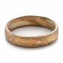 Men's Etched Mokume Band - Flat View -  100522 - Thumbnail