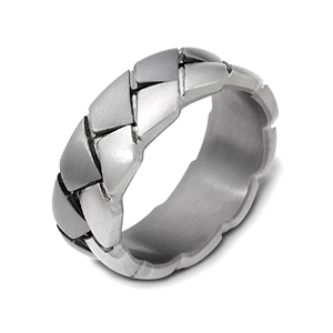 mens braided wedding rings