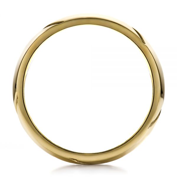 Men's Braided Two-tone Wedding Band - Front View - 100125