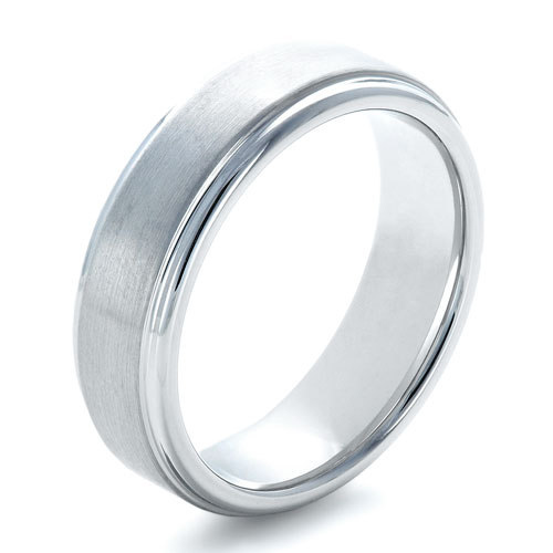 Men's Brushed Tungsten Ring - Image