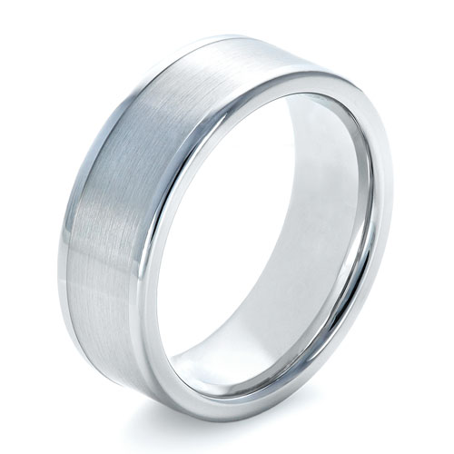 Men's Brushed Tungsten Ring - Image