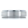 Men's Brushed Tungsten Ring - Top View -  1358 - Thumbnail