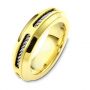 Men's Cable Two-tone Band - Three-Quarter View -  307 - Thumbnail