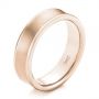 18k Rose Gold 18k Rose Gold Men's Concave Wedding Band - Three-Quarter View -  101629 - Thumbnail