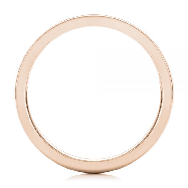 14k Rose Gold 14k Rose Gold Men's Concave Wedding Band - Front View - 101629