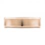 18k Rose Gold 18k Rose Gold Men's Concave Wedding Band - Top View -  101629 - Thumbnail