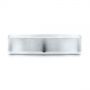 14k White Gold Men's Concave Wedding Band - Top View -  101629 - Thumbnail