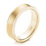 14k Yellow Gold 14k Yellow Gold Men's Concave Wedding Band - Three-Quarter View -  101629 - Thumbnail