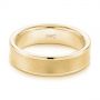 14k Yellow Gold 14k Yellow Gold Men's Concave Wedding Band - Flat View -  101629 - Thumbnail