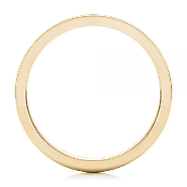 18k Yellow Gold 18k Yellow Gold Men's Concave Wedding Band - Front View - 101629