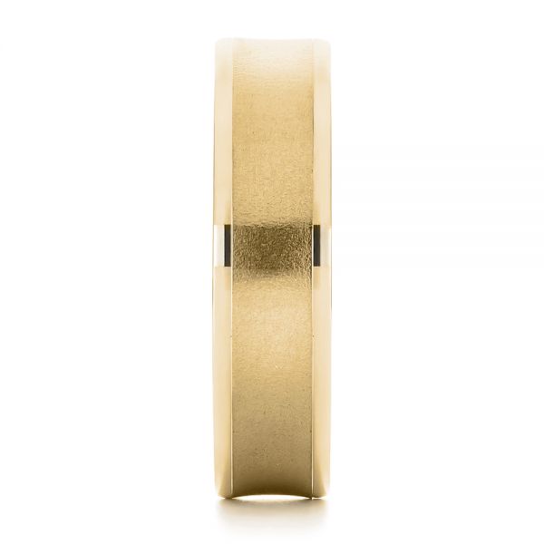 18k Yellow Gold 18k Yellow Gold Men's Concave Wedding Band - Side View - 101629