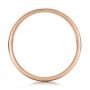 14k Rose Gold 14k Rose Gold Men's Contemporary Brushed Wedding Band - Front View -  100173 - Thumbnail