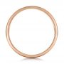 14k Rose Gold 14k Rose Gold Men's Contemporary Brushed Wedding Band - Front View -  100173 - Thumbnail