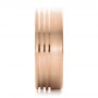14k Rose Gold 14k Rose Gold Men's Contemporary Brushed Wedding Band - Side View -  100173 - Thumbnail
