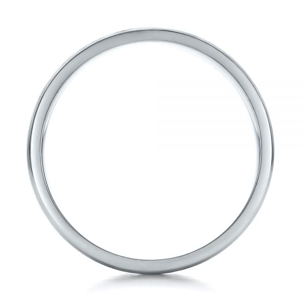  Platinum Platinum Men's Contemporary Brushed Wedding Band - Front View -  100173