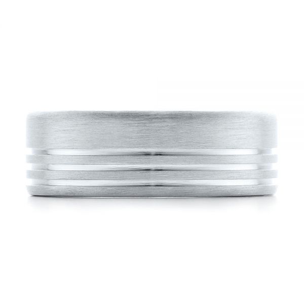 Men's Contemporary Brushed Wedding Band #100173 - Seattle Bellevue ...