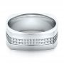  Platinum Platinum Men's Contemporary Wedding Band - Flat View -  100167 - Thumbnail
