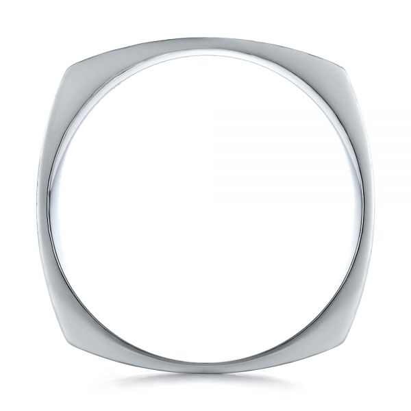  Platinum Platinum Men's Contemporary Wedding Band - Front View -  100167