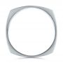 18k White Gold 18k White Gold Men's Contemporary Wedding Band - Front View -  100167 - Thumbnail