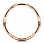 18k Rose Gold 18k Rose Gold Men's Contemporary Woven Wedding Band - Front View -  100122 - Thumbnail