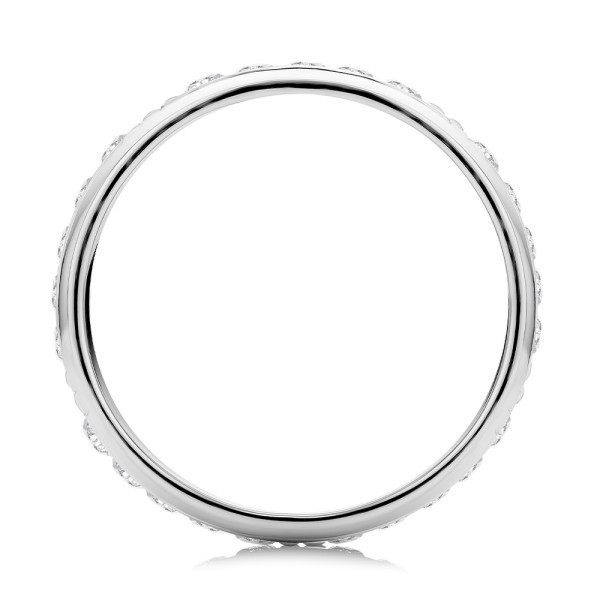  Platinum Men's Custom Diamond Wedding Band - Front View -  108159