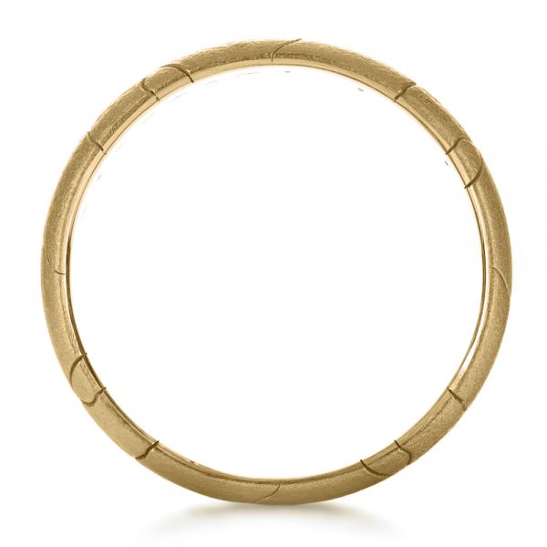 14k Yellow Gold 14k Yellow Gold Men's Custom Ring With Aquamarine - Front View -  1203