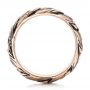 18k Rose Gold 18k Rose Gold Men's Custom Snake Scale Wedding Ring - Front View -  103652 - Thumbnail