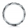  Platinum Platinum Men's Custom Snake Scale Wedding Ring - Front View -  103652 - Thumbnail