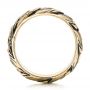 18k Yellow Gold 18k Yellow Gold Men's Custom Snake Scale Wedding Ring - Front View -  103652 - Thumbnail