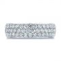  Platinum Men's Diamond Pave Hexagon Eternity Band - Top View -  105233 - Thumbnail