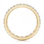 14k Yellow Gold 14k Yellow Gold Men's Diamond Pave Hexagon Eternity Band - Front View -  105233 - Thumbnail