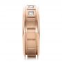 18k Rose Gold 18k Rose Gold Men's Diamond Wedding Band - Side View -  100179 - Thumbnail
