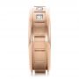 18k Rose Gold 18k Rose Gold Men's Diamond Wedding Band - Side View -  100179 - Thumbnail