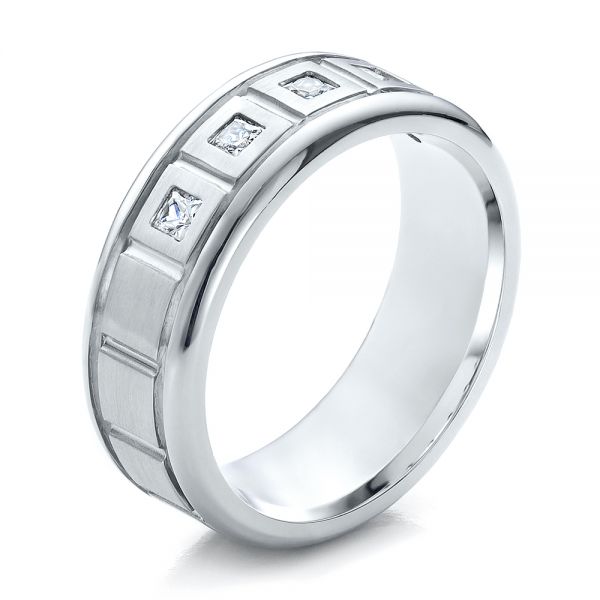 Men's Diamond Wedding Band - Image