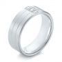 Men's Diamond Wedding Band - Three-Quarter View -  103975 - Thumbnail