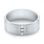 Men's Diamond Wedding Band - Flat View -  103975 - Thumbnail