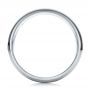 18k White Gold Men's Diamond Wedding Band - Front View -  100179 - Thumbnail