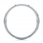 14k White Gold And 14K Gold Men's Diamond Wedding Band - Front View -  103979 - Thumbnail