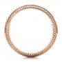 14k Rose Gold 14k Rose Gold Men's Engraved Wedding Band - Front View -  101046 - Thumbnail