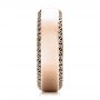 18k Rose Gold 18k Rose Gold Men's Engraved Wedding Band - Side View -  101043 - Thumbnail