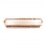 14k Rose Gold 14k Rose Gold Men's Engraved Wedding Band - Top View -  101046 - Thumbnail