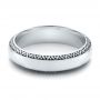 Men's Engraved Wedding Band - Flat View -  101048 - Thumbnail