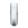  Platinum Platinum Men's Engraved Wedding Band - Side View -  101038 - Thumbnail