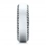 Men's Engraved Wedding Band - Side View -  101043 - Thumbnail