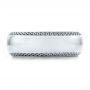  Platinum Platinum Men's Engraved Wedding Band - Top View -  101038 - Thumbnail