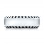 Men's Engraved Wedding Band - Top View -  101040 - Thumbnail