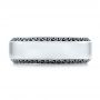 Men's Engraved Wedding Band - Top View -  101043 - Thumbnail