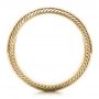 14k Yellow Gold 14k Yellow Gold Men's Engraved Wedding Band - Front View -  101046 - Thumbnail
