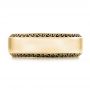 18k Yellow Gold 18k Yellow Gold Men's Engraved Wedding Band - Top View -  101043 - Thumbnail
